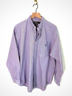 Vintage Polo Ralph Lauren Purple Oxford Shirt | L